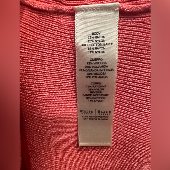 NWT - White House Black Market Knit Button Down (Snaps) Top - Size Medium - Picture 6 of 6